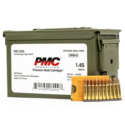 223A 55Gr. FMJ W bandoleer in