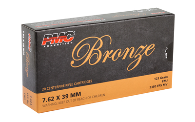 PMC BRNZ 7.62X39 123GR FMJ 20/500 - Image 2