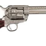 Cimarron PP411LNBB Buffalo Bill Cody Wild West 5.5" .45LC 6 Rounds Engraved Nickel/Walnut