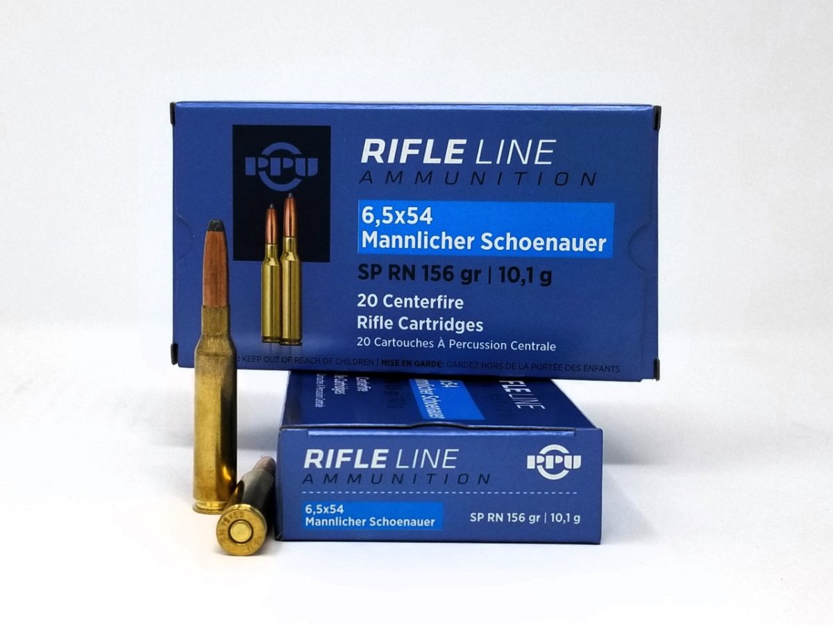 Prvi 6.5 x 54 Mannlicher Schoenauer Ammunition PP6MS 156 Grain Soft Point 20 Rounds