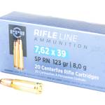 PPU 7.62X39 SP 123GR 20/1000