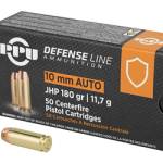 PPU 10MM JHP 180GR 50/500