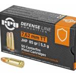 PPU 7.62 TOKAREV JHP 85GR 50/500