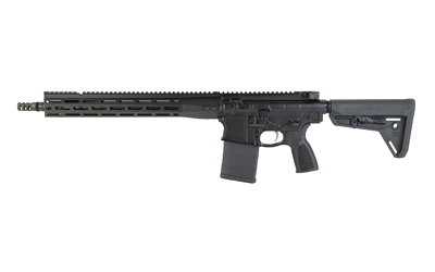 Primary Weapons Systems .308 / 7.62 NATO rifle with 16.1-inch barrel and black Magpul SL stock