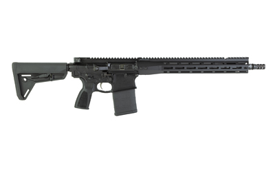 Primary Weapons Systems .308 / 7.62 NATO rifle with 16.1-inch barrel and black Magpul SL stock