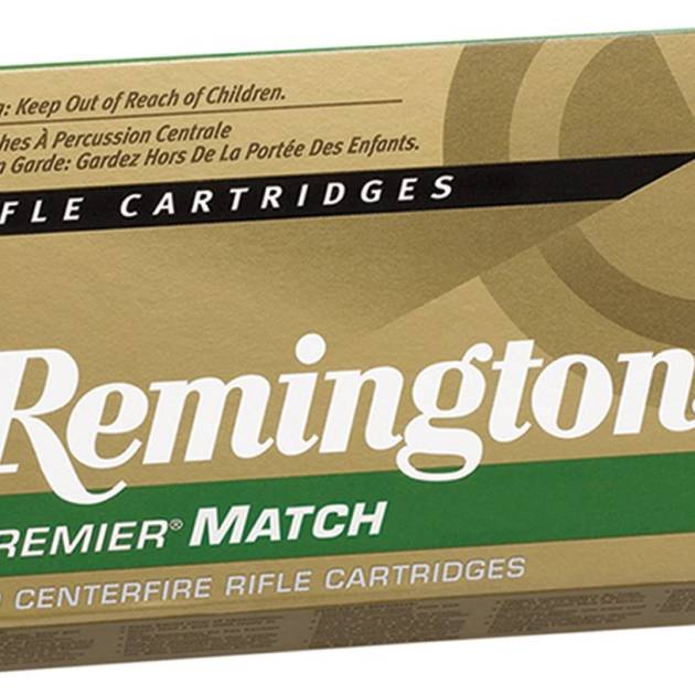 Remington 223 Rem Ammunition Premier Match RM223R1 69 Grain Sierra MatchKing Boat Tail 20 Rounds