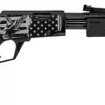 Rossi USA Gallery 22 RP2218SY-EN18 18" 15+1 .22LR Pump Action Black Synthetic Engraved Eagle & US Flag