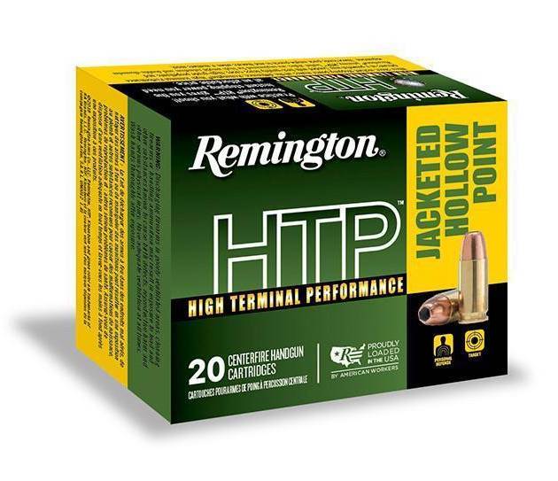 Remington 45 Auto Ammunition HTP RTP45AP2A 185 Grain Jacketed Hollow Point 20 Rounds