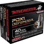 Winchester 40 S&W PDX1 Defender S40SWPDB1 180 gr Bonded JHP 20 rounds