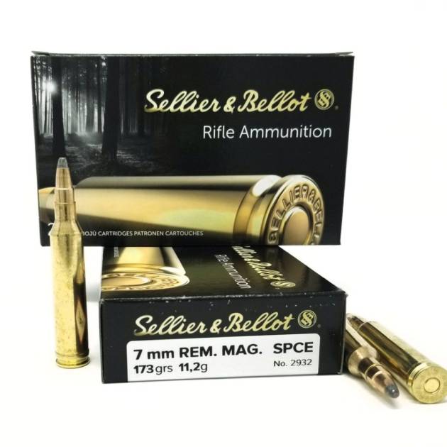 Seller & Bellot 7mm Rem Mag Ammunition SB7A 173 Grain SPCE 20 Rounds