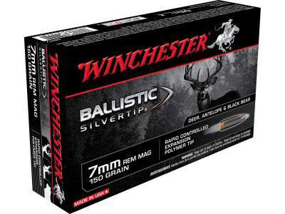 Winchester 7mm Mag Supreme SBST7 150 gr Ballistic Silver Tip 20 rounds