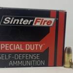 SinterFire 380 Auto Ammunition SF38075SD 75 Grain Hollow Point 20 Rounds