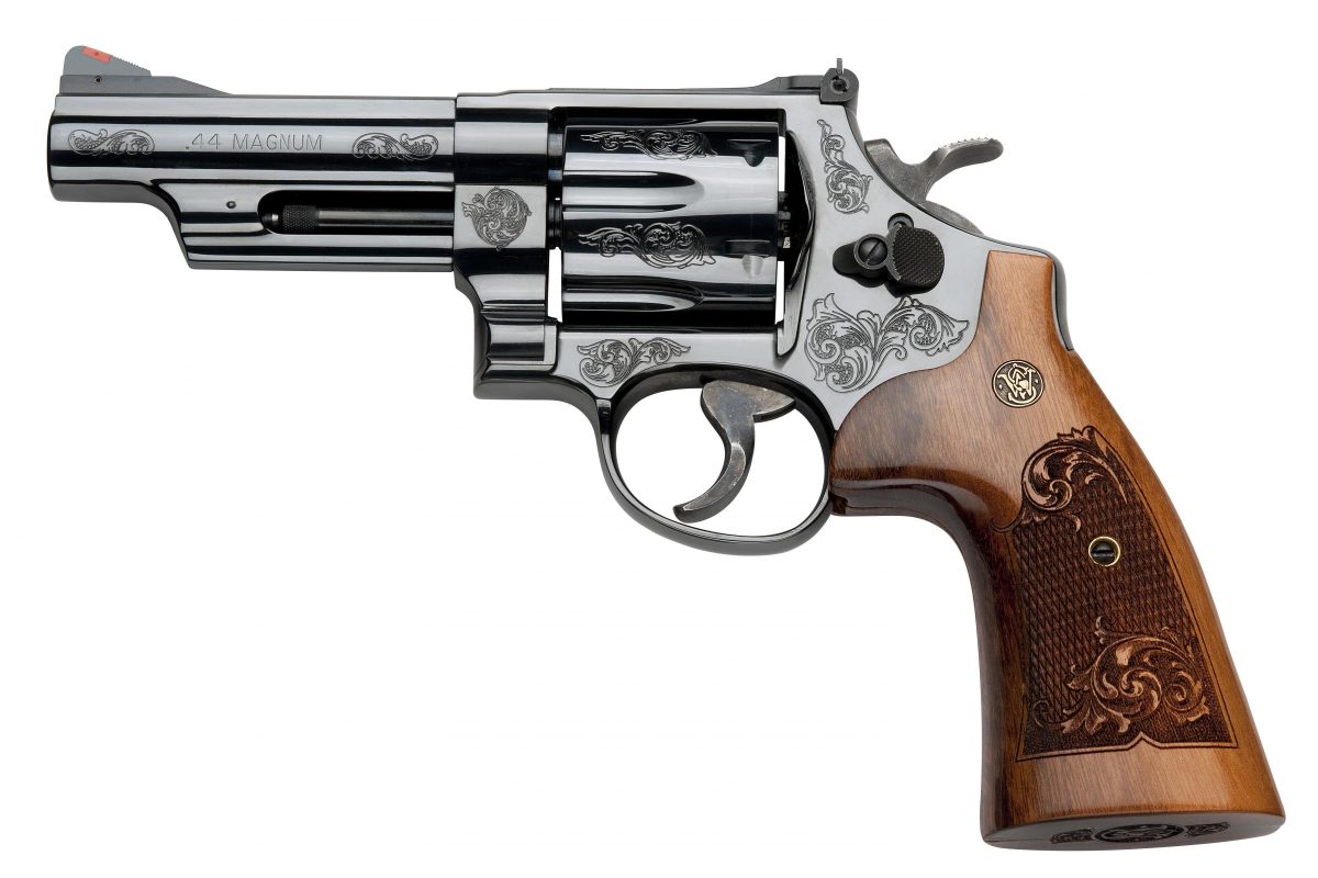 SMITH AND WESSON 29 ENGRAVED 44M/44S BL/WD 4"