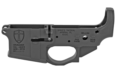 Spike's Tactical STLS022 Crusader stripped AR-15 lower receiver in black