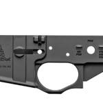 Spikes Tactical STLS034 black stripped AR-15 lower receiver with Gadsden logo
