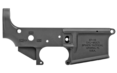 Spikes Tactical No Logo II black stripped AR-15 lower receiver