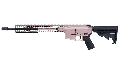 Spikes Tactical 556 .223 Remington 5.56 NATO 16-inch M-LOK rifle in rose gold