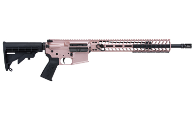 Spikes Tactical 556 .223 Remington 5.56 NATO 16-inch M-LOK rifle in rose gold