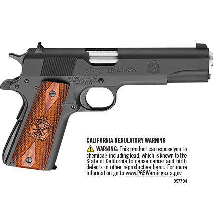SPRFLD GOVT STD 5" 45ACP 7RD