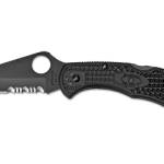 SPYDERCO DELICA4 COMBO BLADE BLK