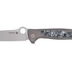 SPYDERCO SLYM STONEWASH TI 3.42" GRY