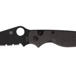 SPYDERCO BUTTONUP CF PS 3.27" BLK