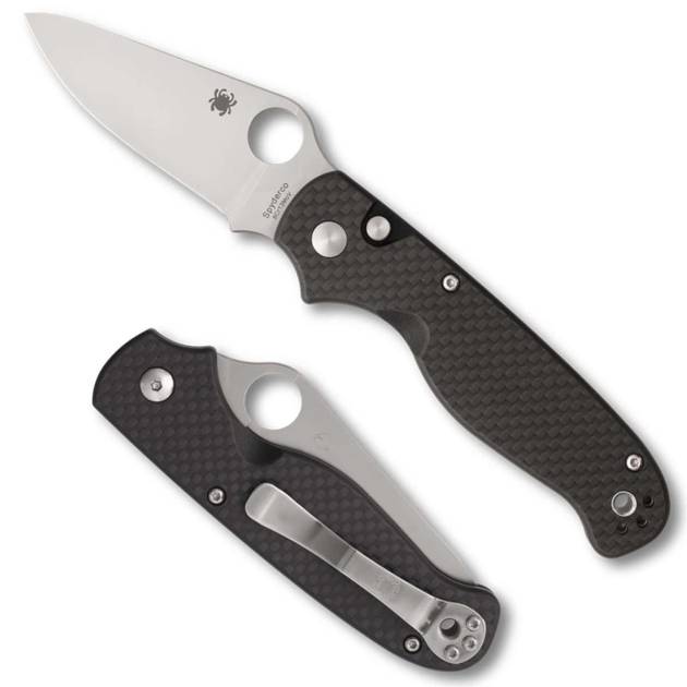SPY BUTTONUP 3.27" CARBON/STN