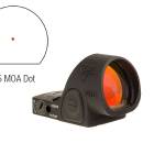 Trijicon SRO 1x 2.5 MOA adjustable LED red dot sight in black