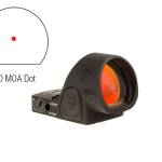 Trijicon SRO 5 MOA adjustable LED red dot sight in matte black