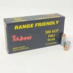 Tula 380 ACP Ammunition UL380911 95 Grain Full Metal Jacket Steel Case 50 Rounds