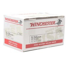 Winchester 5.56x45mm NATO M193 Ammunition WM193200 55 Grain Full Metal Jacket Range Pack 200 Rounds