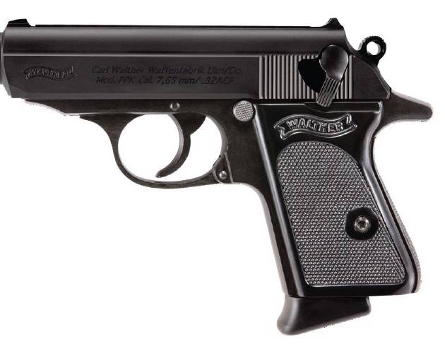 Walther Arms PPK/S .32 ACP handgun with 3.3-inch barrel and black finish