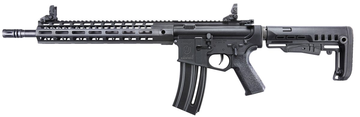Hammerli Arms Tac R1 .22 LR black rifle with 16.1-inch barrel and M-LOK handguard