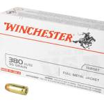 WIN USA 380ACP 95GR FMJ 50/500