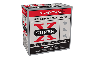 Winchester Super X Upland & Small Game, High Brass | 2.75", 1 1/4 oz, #6, 1330 FPS | X126