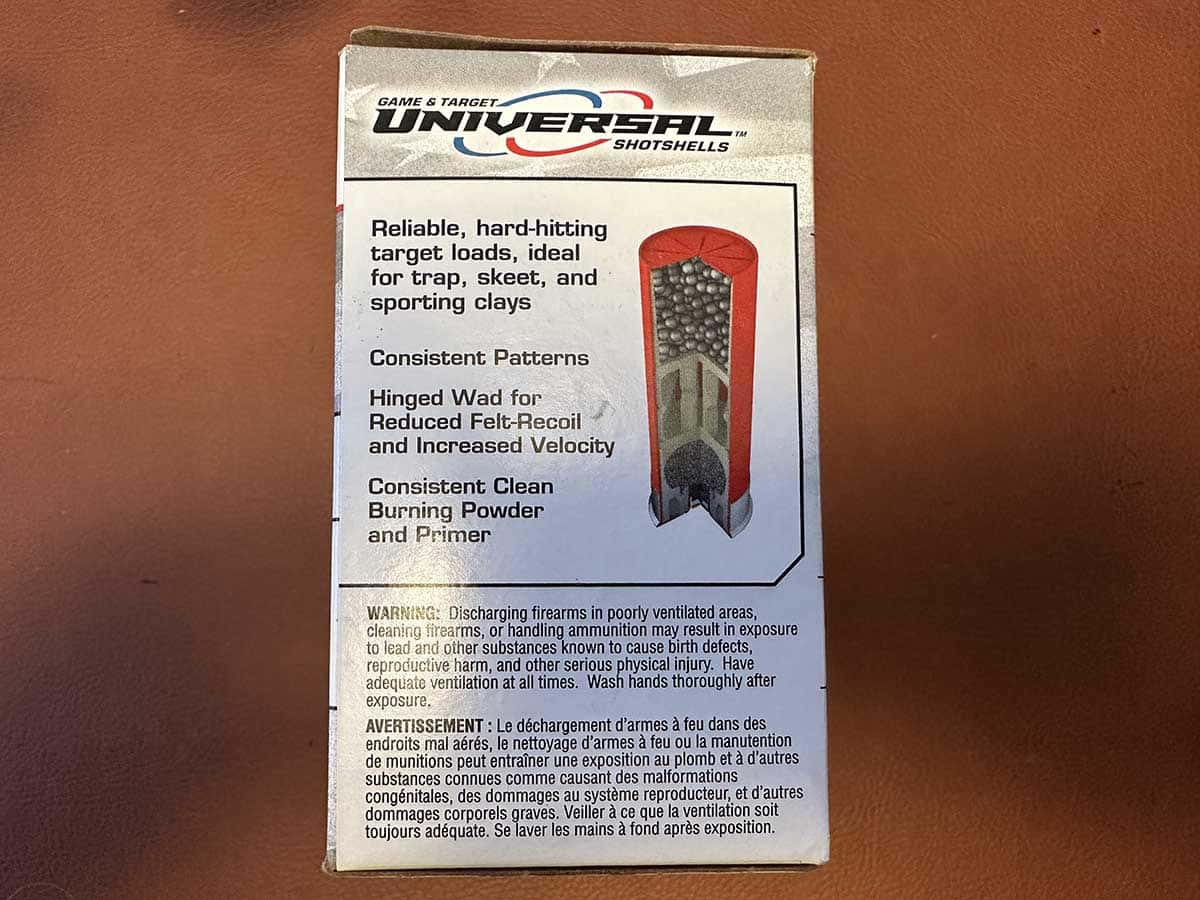 Winchester Universal Game & Target 12 Ga Heavy Lead Load | 2-3/4" | 7.5 shot | 25 Rds - Image 2