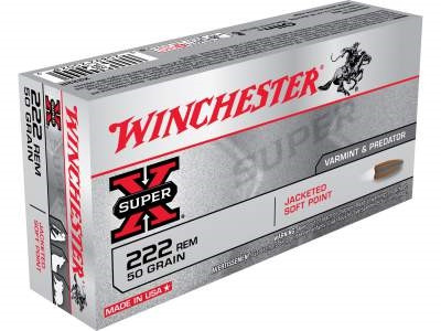 Winchester 222 Rem Super-X X222R 50 gr JSP 20 rounds