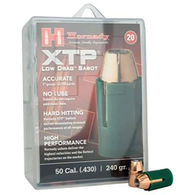 Hornady #6720 XTP Sabot 50 Cal Hollow Point | 240 GR | 20 Rds