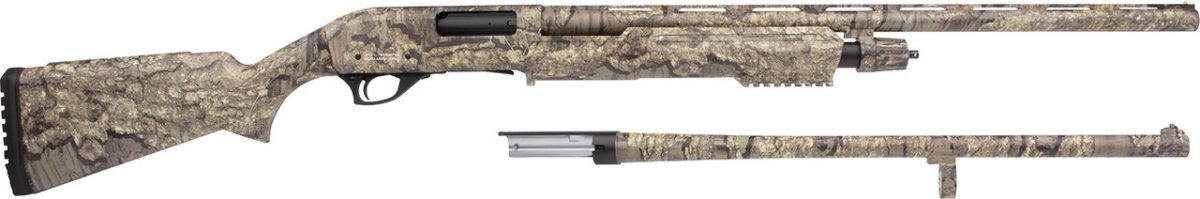 Rock Island Armory YPA12C2224-TIM Youth Pump Action Combo Field/Deer 12 Gauge Shotgun 5+1 22"/24" Realtree Timber