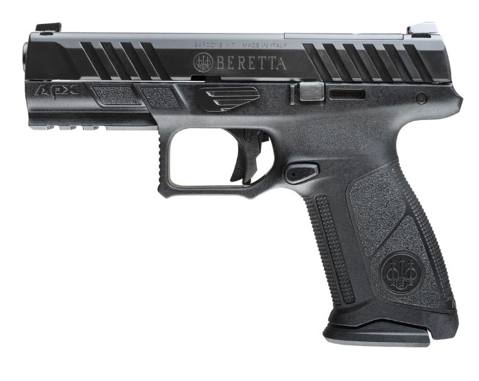 Beretta APX A1 9mm black pistol with optic-ready slide and two magazines