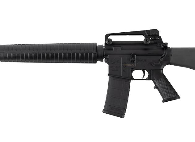 Colt AR15A4 5.56 NATO rifle with 20-inch barrel and matte black finish