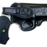 Bond Arms BACYP-45-70 Cyclops .45-70 Satin Package W/ Leather Holster 4.25" Single Shot Stainless/Black B6 Resin Grips