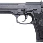 Beretta 92FS 9mm semi-automatic pistol with 4.9-inch barrel and black finish