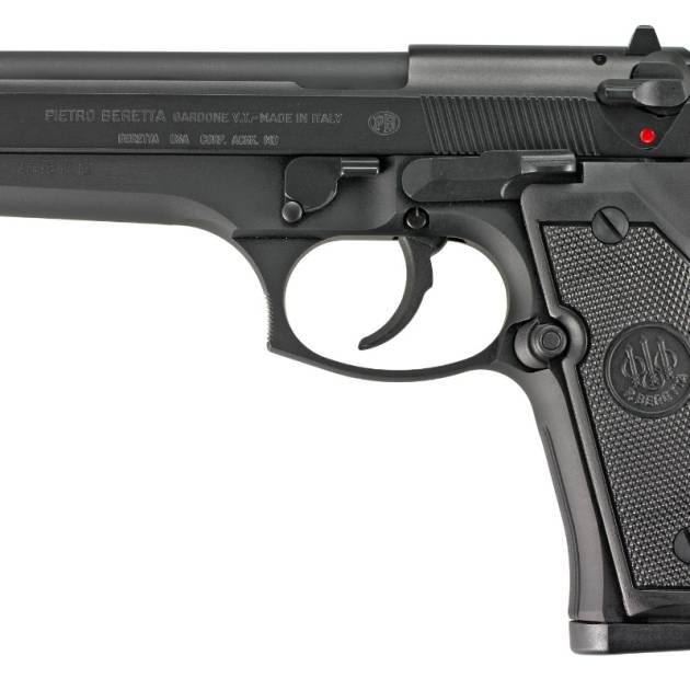 Beretta 92FS 9mm black semi-automatic pistol with 4.9-inch barrel