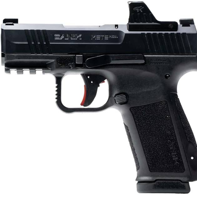 Canik METE MC9L 9mm pistol with 3.18-inch barrel and MeCANiK MO1 optic