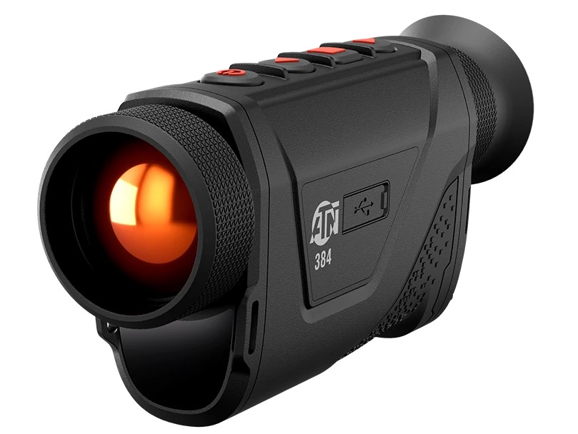 ATN BlazeHunter thermal monocular with 4-32x magnification and built-in laser rangefinder