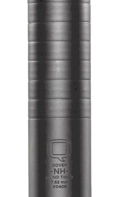 Q LLC Blind Tiger 7.62mm stainless steel suppressor with Melonite finish