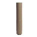 Banish 46 V2 .46-caliber silencer in Flat Dark Earth Cerakote