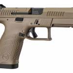 CZ-USA P-10 C 9mm optic-ready pistol with Flat Dark Earth polymer frame