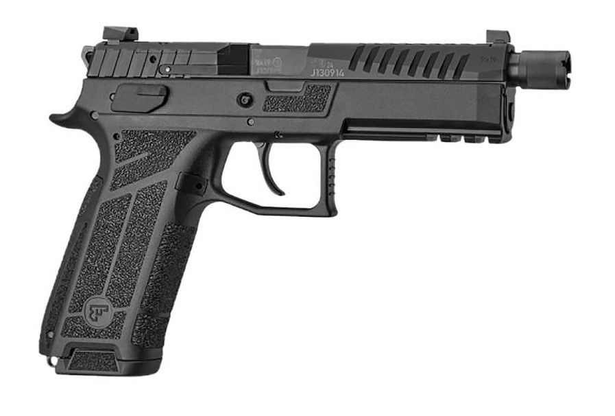 CZ-USA P-09 F Nocturne SR 9mm optics-ready pistol with black polymer frame